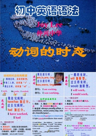 初中英语时态超好讲解