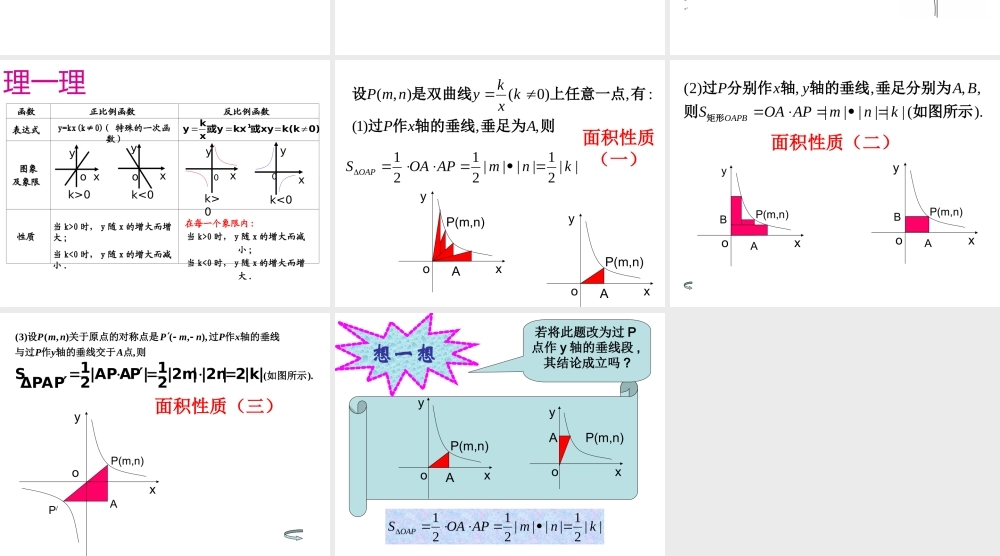 反比例函数测验试卷讲评课