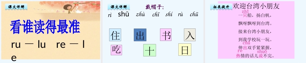 (部编)人教2011课标版一年级上册汉语拼音8-zh-ch-sh-r-(2)