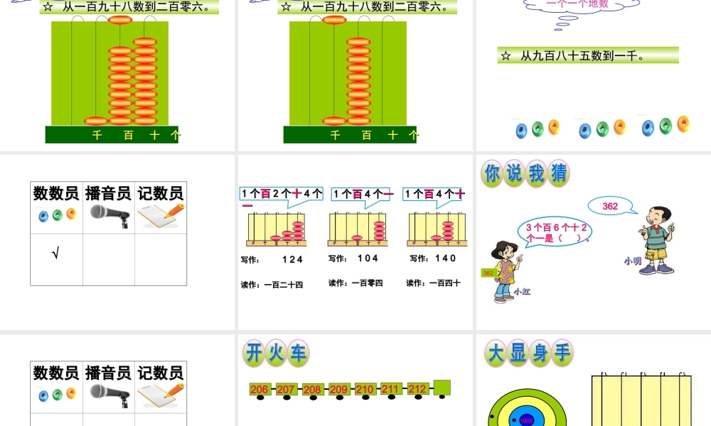 1000以内数的认识1