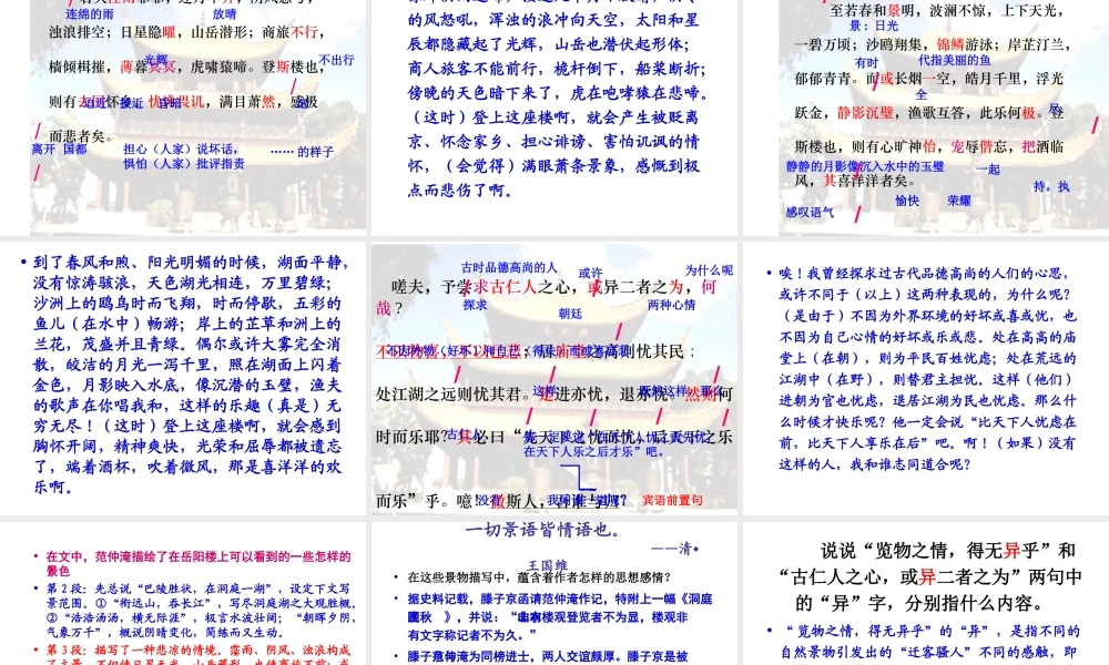 《岳阳楼记》课件11