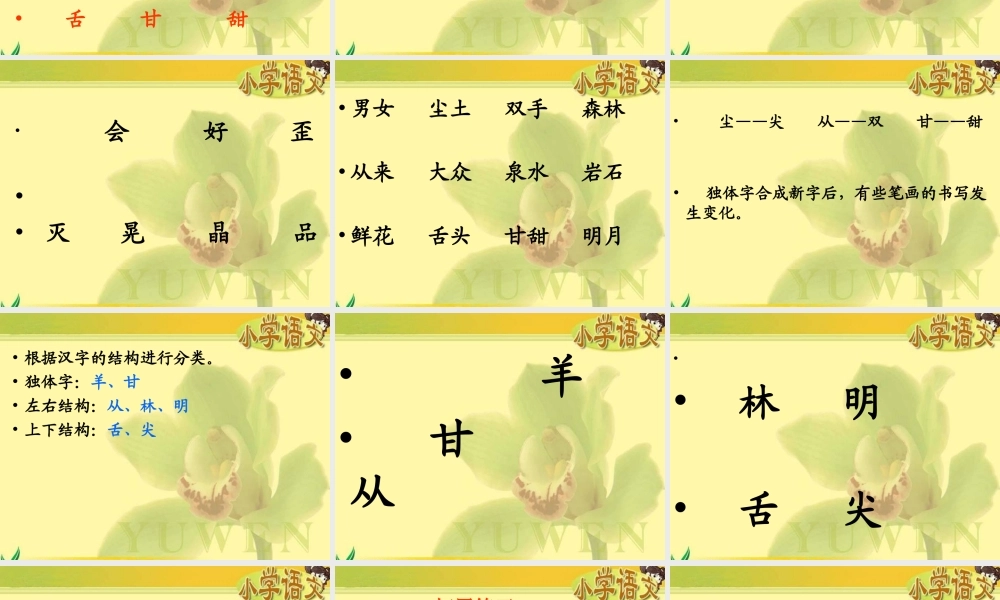 《合在一起成新字》课件(语文S版一年级下册课件)