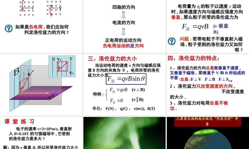 四、磁场对运动电荷的作用-(4)