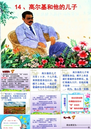 高尔基和他的儿子PPT