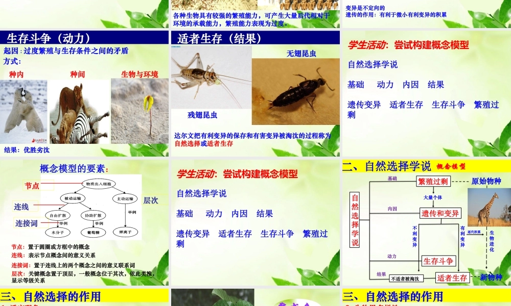 达尔文与自然选择学说