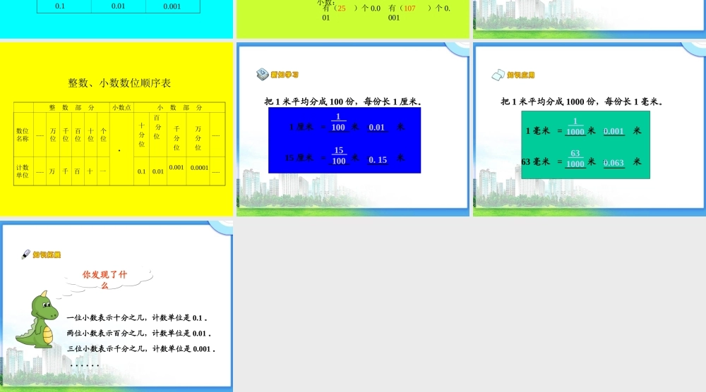 《小数的意义》PPT课件之二2013