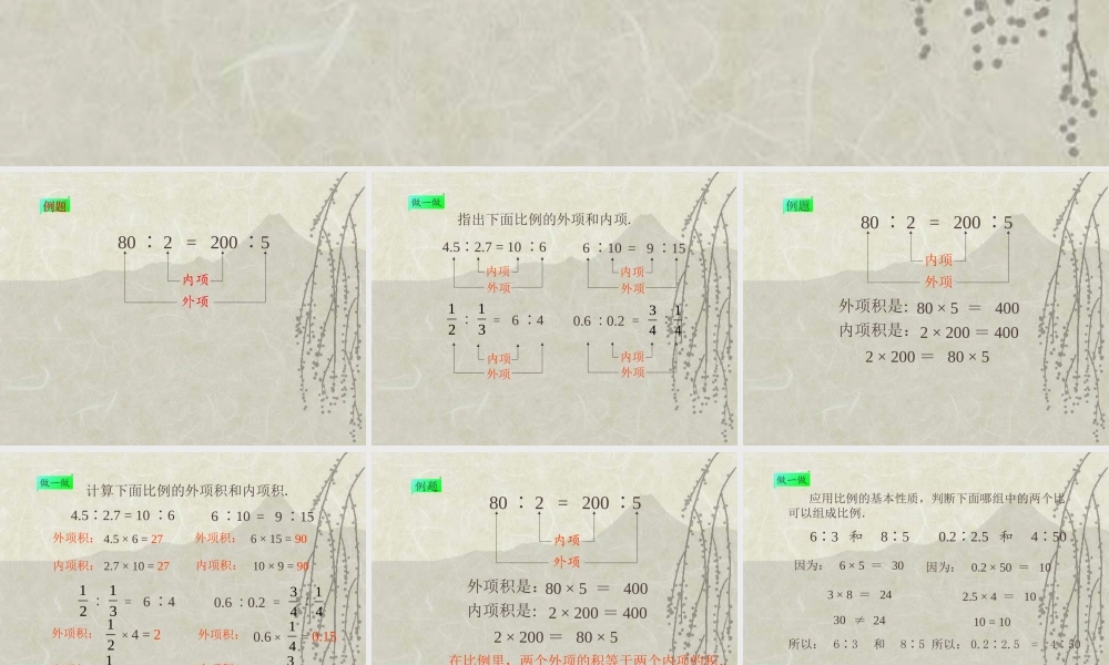 《比例的基本性质》1