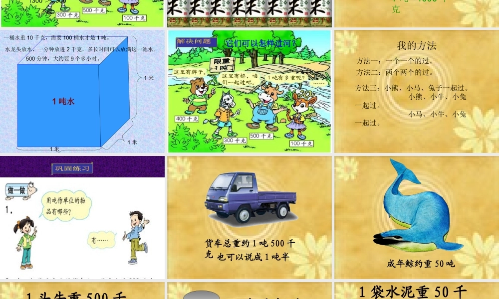 人教2011版小学数学三年级吨的认识.ppt