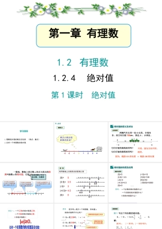 1.2.4绝对值(1).2.4绝对值(1)》教学课件