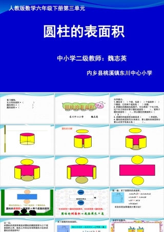 圆柱的认识和表面积-(2)