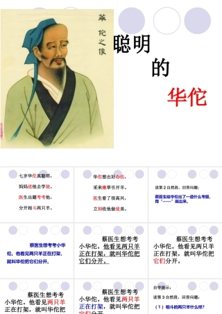 《聪明的华佗》课件1