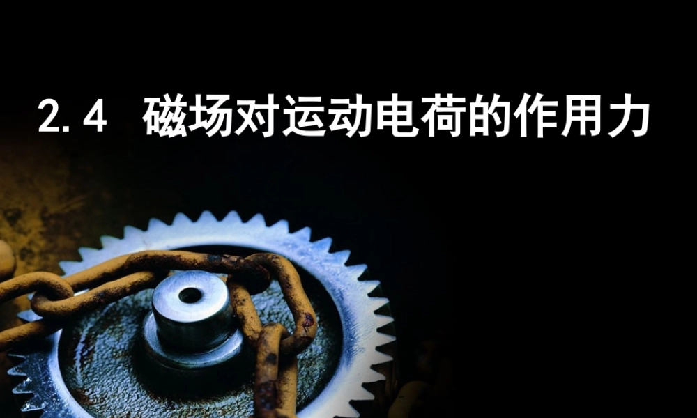 四、磁场对运动电荷的作用-(2)