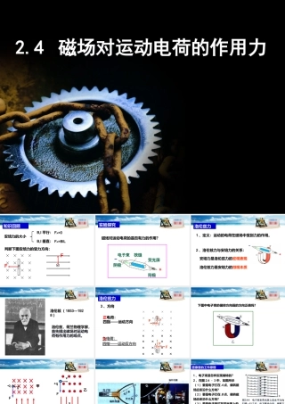 四、磁场对运动电荷的作用-(2)