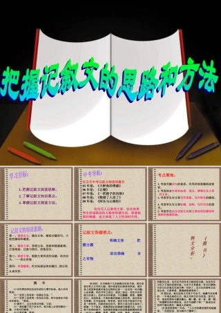 中考语文复习专题讲座——记叙文阅读