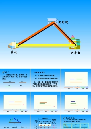 小学数学三角形三边关系课件