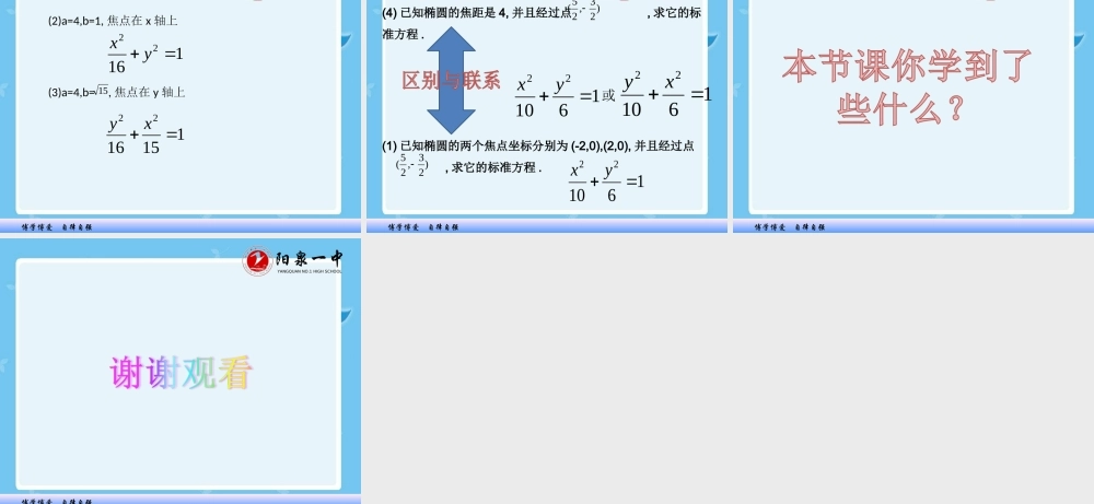 12.3椭圆的标准方程