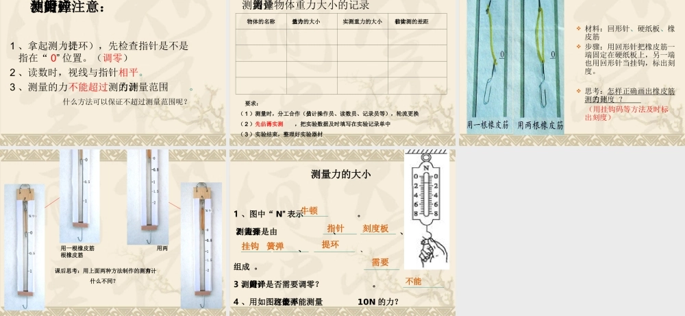 4.4测量力的大小