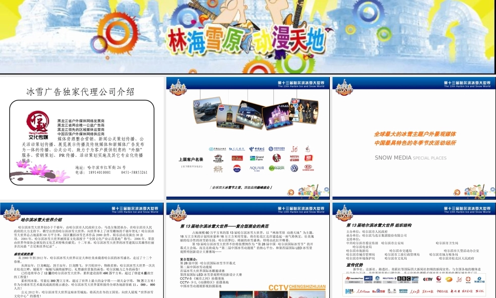 哈尔滨冰雪大世界广告招商方案
