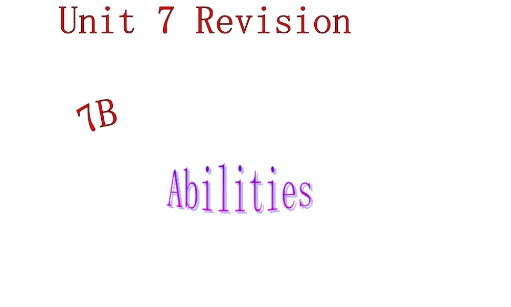 unit7revision
