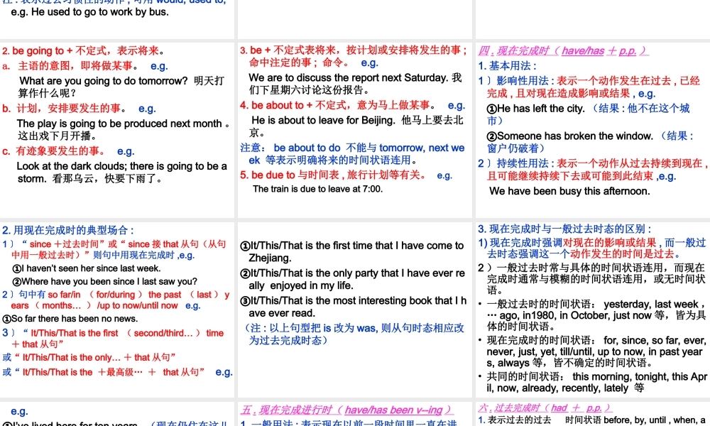 (珍藏版)-动词时态和语态(