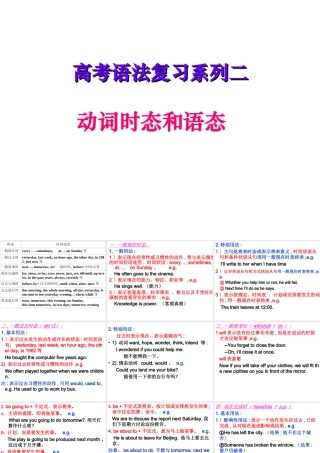 (珍藏版)-动词时态和语态(