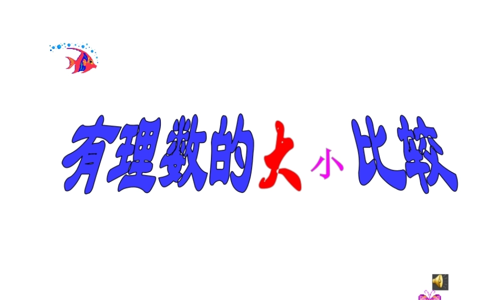 1.2.5--有理数的大小比较