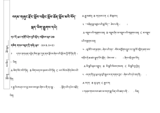 阿旺旦增2011模拟卷子