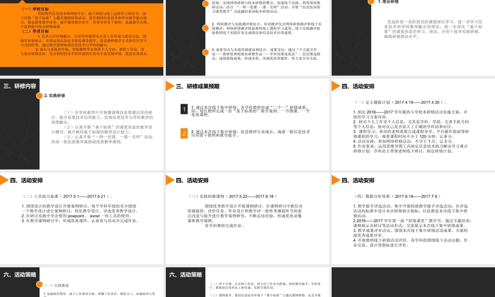 陇西小学校本研修方案