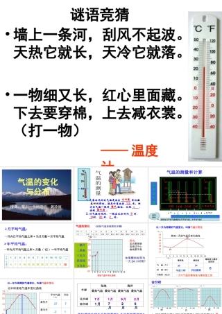 《气温的变化和分布》课件