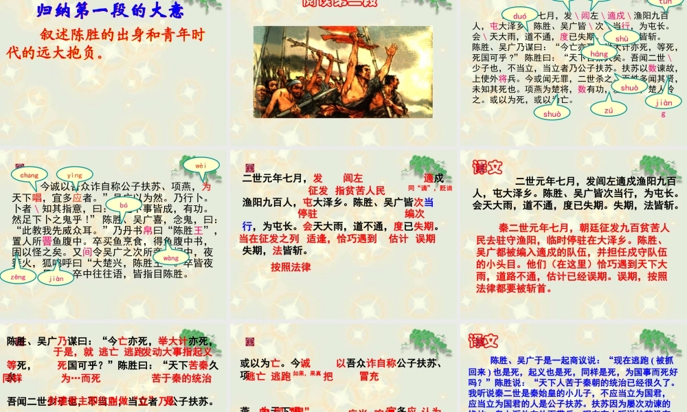 21《陈涉世家》精品教学课件
