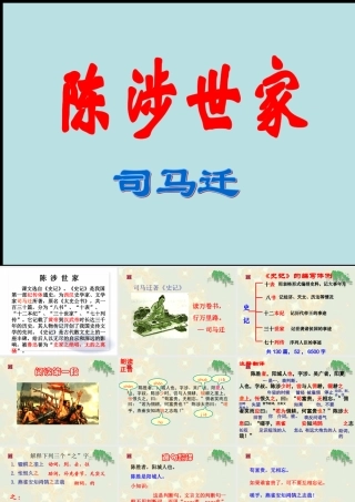 21《陈涉世家》精品教学课件