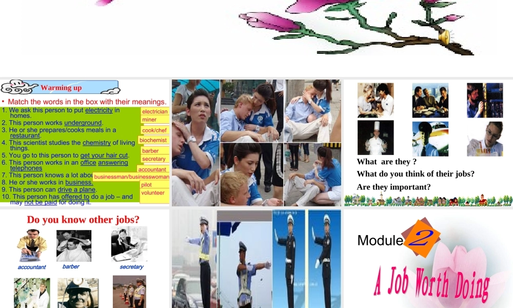 外研版高中必修5module2课件