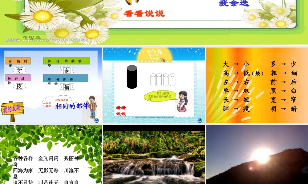 人教版二年级上册语文园地八含口语交际