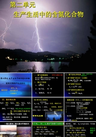 氮氧化物的产生及相互转化