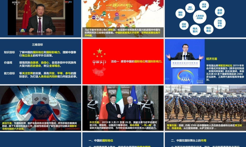 国际舞台上的中国