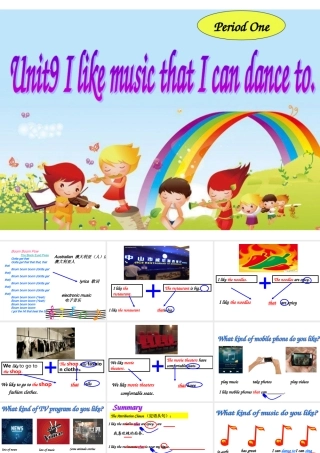 unit9Ilikemusicthaticandanceto公开课课件PeriodOne