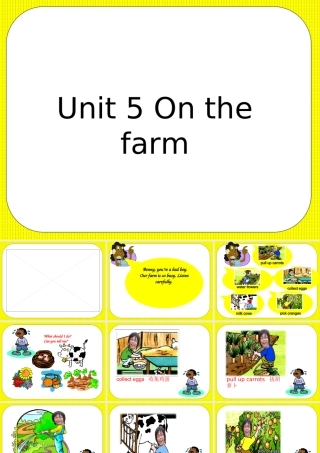 Unit5Onthefarm