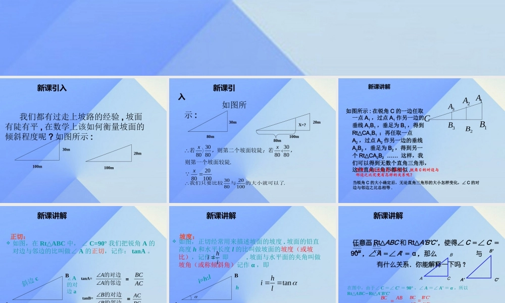 23.1-锐角的三角函数