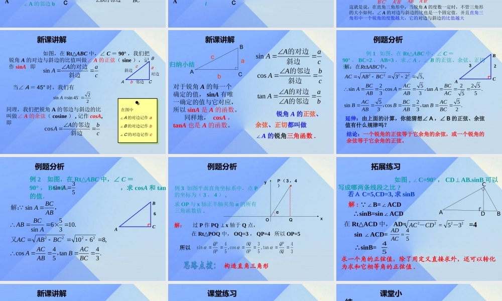 23.1-锐角的三角函数