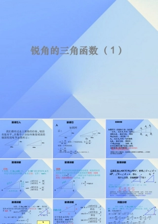 23.1-锐角的三角函数