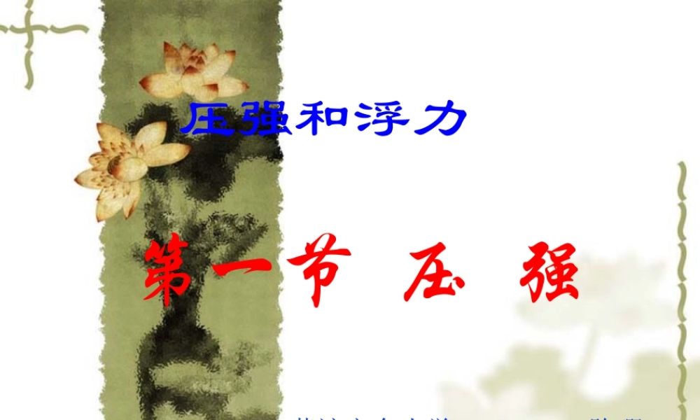 《压强》PPT课件