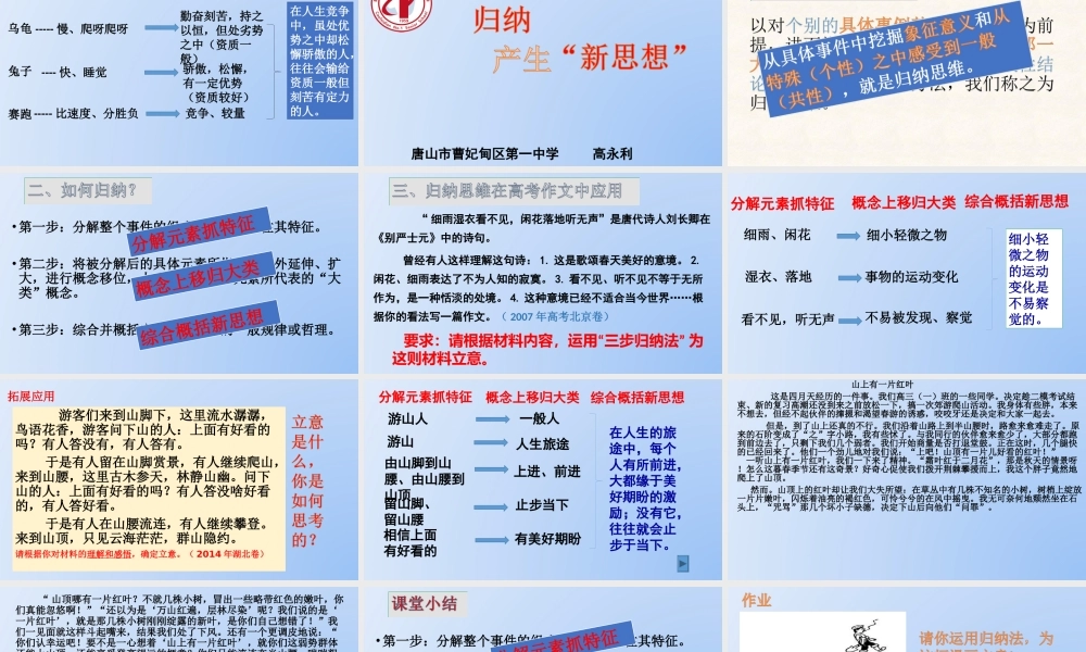 2017年9.22归纳产生新思想