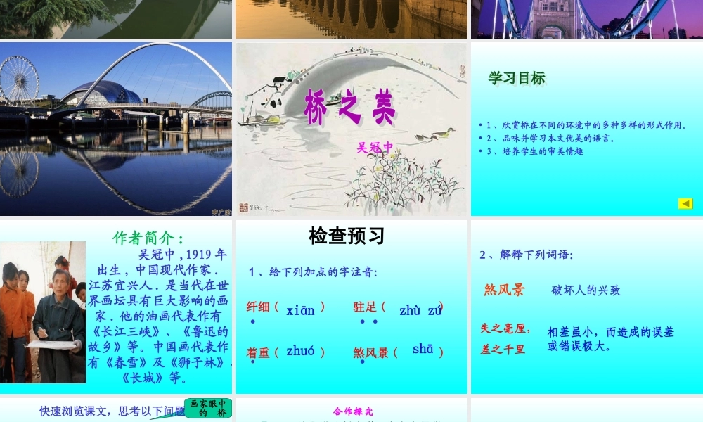 《桥之美》公开课
