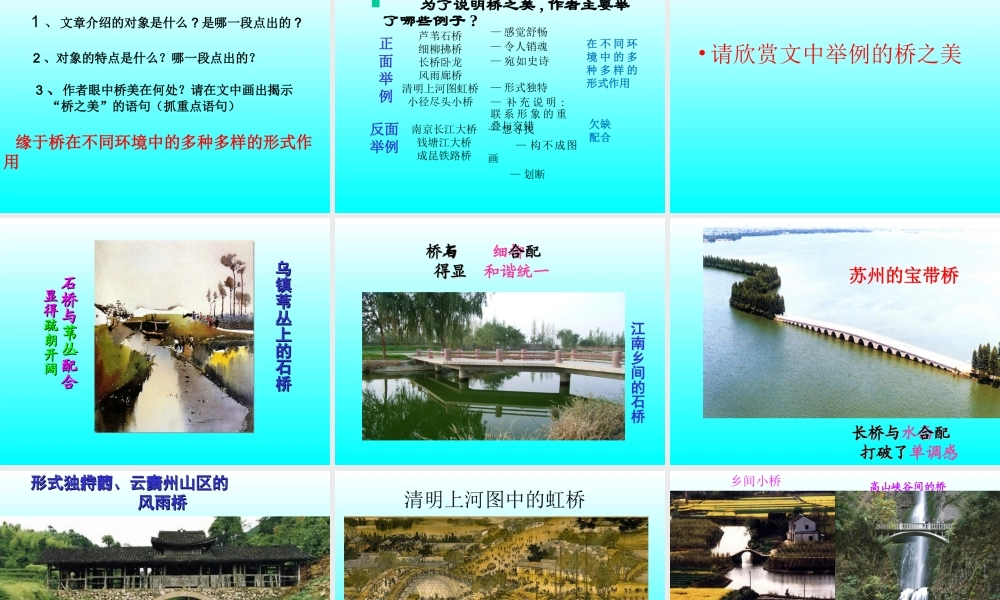 《桥之美》公开课