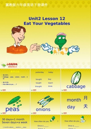 (冀教版)六年级英语下册课件-unit2-lesson12