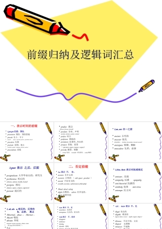 英语词汇前缀总结