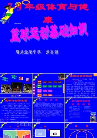 初中体育-篮球运动基础知识课件