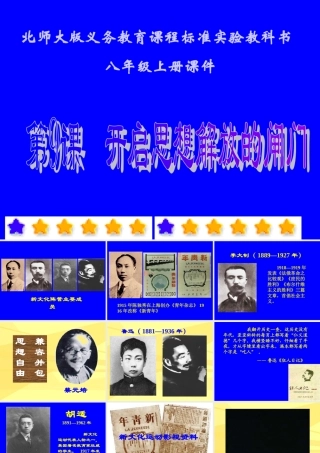 开启思想解放的闸门课件