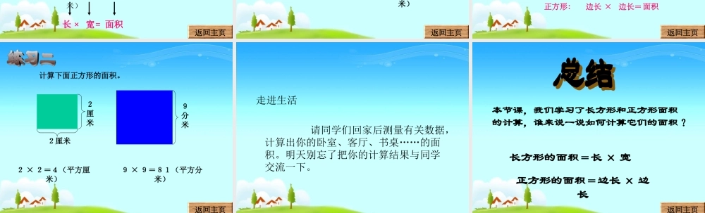 长方形.正方形面积的计算