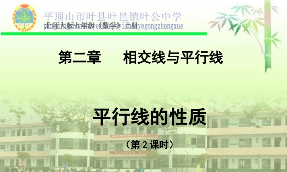 平行线的性质-课时2